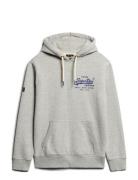 Classic Vl Graphic Hoodie Superdry Grey