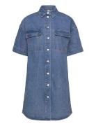 Vimaya 2/4 Denim Dress Vila Blue