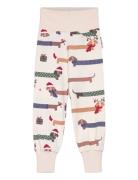 Bamboo Baby Pants Santa Dogs 65 74/80 Geggamoja White