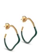 Sway Hoops Enamel Copenhagen Gold