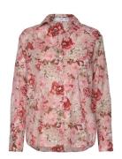 Printed Cotton Shirt Mango Pink