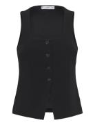 Waistcoat With Wide Straps Mango Black