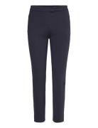 Rome-Knit Straight Trousers Mango Navy