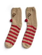 Pcjoy Fluffy Socks Christmas Box Pieces Beige