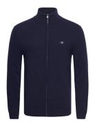 Extrafine Lambswool Zip Cardigan GANT Navy