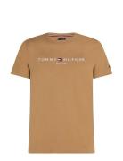 Tommy Logo Tee Tommy Hilfiger Beige