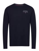 Ls Tee Logo Tommy Hilfiger Navy