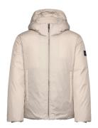 Non Quilt Padded Hooded Jacket Calvin Klein Cream