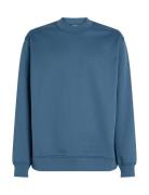 Logo Tape Crew Neck Calvin Klein Jeans Blue