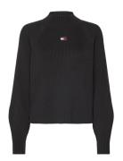 Tjw Badge Mockneck Sweater Tommy Jeans Black