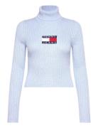 Tjw Melange Trtlnck Flag Sweater Tommy Jeans Blue