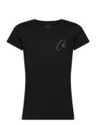 Ck Signage Slim Ss T-Shirt Calvin Klein Black