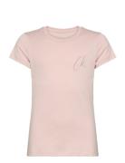 Ck Signage Slim Ss T-Shirt Calvin Klein Pink