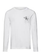 Chest Monologo Ls T-Shirt Calvin Klein White