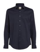 Ed Micro Dot Slim Shirt Calvin Klein Navy