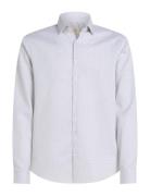 Ed Micro Dot Slim Shirt Calvin Klein White