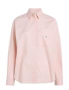 Woven Label Relaxed Shirt Calvin Klein Jeans Pink