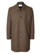 Slharchive Car Coat Noos Selected Homme Brown