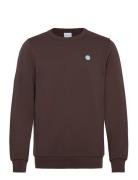 Erik Basic Badge Sweat - Gots/Vegan Knowledge Cotton Apparel Brown