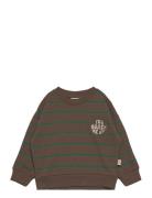 Sweat Shirt Line Petit Piao Brown