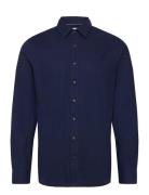 Structured Engineered Slim Shirt Michael Kors Navy