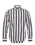 Reg Poplin Parasol Stripe Shirt GANT Navy