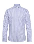 Bs Griffin Slim Fit Shirt Bruun & Stengade Blue