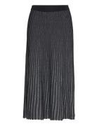 Pleated Lurex Knit Skirt Karl Lagerfeld Black