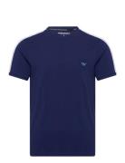 Men's Knit V Neck T-Shirt Emporio Armani Blue