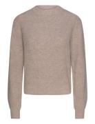 Nmnola L/S O-Neck Knit Fwd NOISY MAY Beige