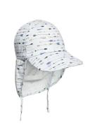 Cap W/Neck Summer Boy/Girl Melton Blue