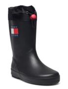 Toggle Drawstring Tommy Hilfiger Rain Boots Tommy Hilfiger Black