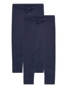 2 Pack Rib Jersey Leggings Copenhagen Colors Navy