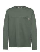 Long Sleeve Cotton T-Shirt Mango Khaki