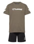 Hmlnovet Shorts Set Hummel Khaki