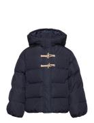 Hood Quilted Coat Mango Navy