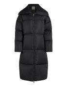 Mw Padded Satin Coat Calvin Klein Black