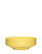 Favourite Bowl Large Design Letters Yellow