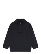 Zip Neck Jumper Mango Navy