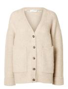 Slfalva Ls Knit Cardigan Selected Femme Cream