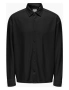 Onskari Plizze Ls Rlx Overshirt ONLY & SONS Black