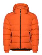 Hooded Sports Puffer Jacket Superdry Orange