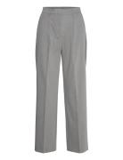 Straight-Fit Pleated Trousers Mango Grey