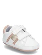 Flag Low Cut Velcro Sneaker White/Pink Tommy Hilfiger White