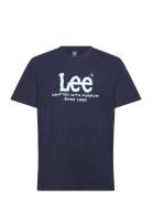 Relaxed Logo Tee Lee Jeans Navy