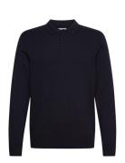 Jjfred Knit Ls Polo Aw24 Jack & J S Navy