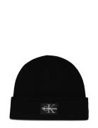 Mono Logo Patch Beanie Warm Calvin Klein Black