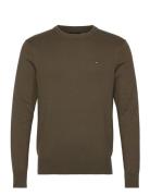 Pima Org Ctn Cashmere Crew Neck Tommy Hilfiger Khaki