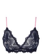 Lace Triangle Bralette Understatement Underwear Navy