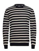 Eco Wool Karsten Stripe Knit Mads Nørgaard Navy